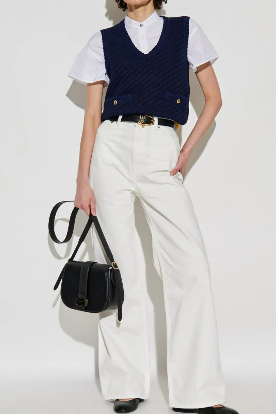 Rag & Bone WHITE Draped top