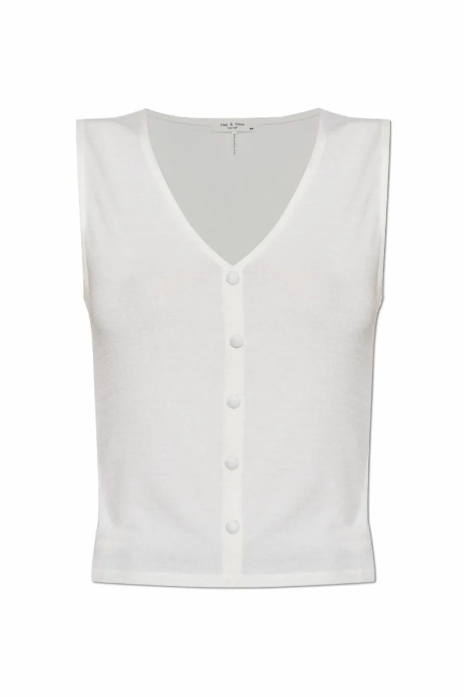 Rag & Bone WHITE Top with decorative buttons