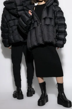 RAXXY BLACK Down jacket with hood