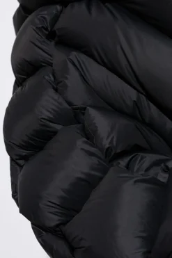 RAXXY BLACK Down jacket with hood