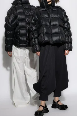 RAXXY BLACK Down jacket with hood