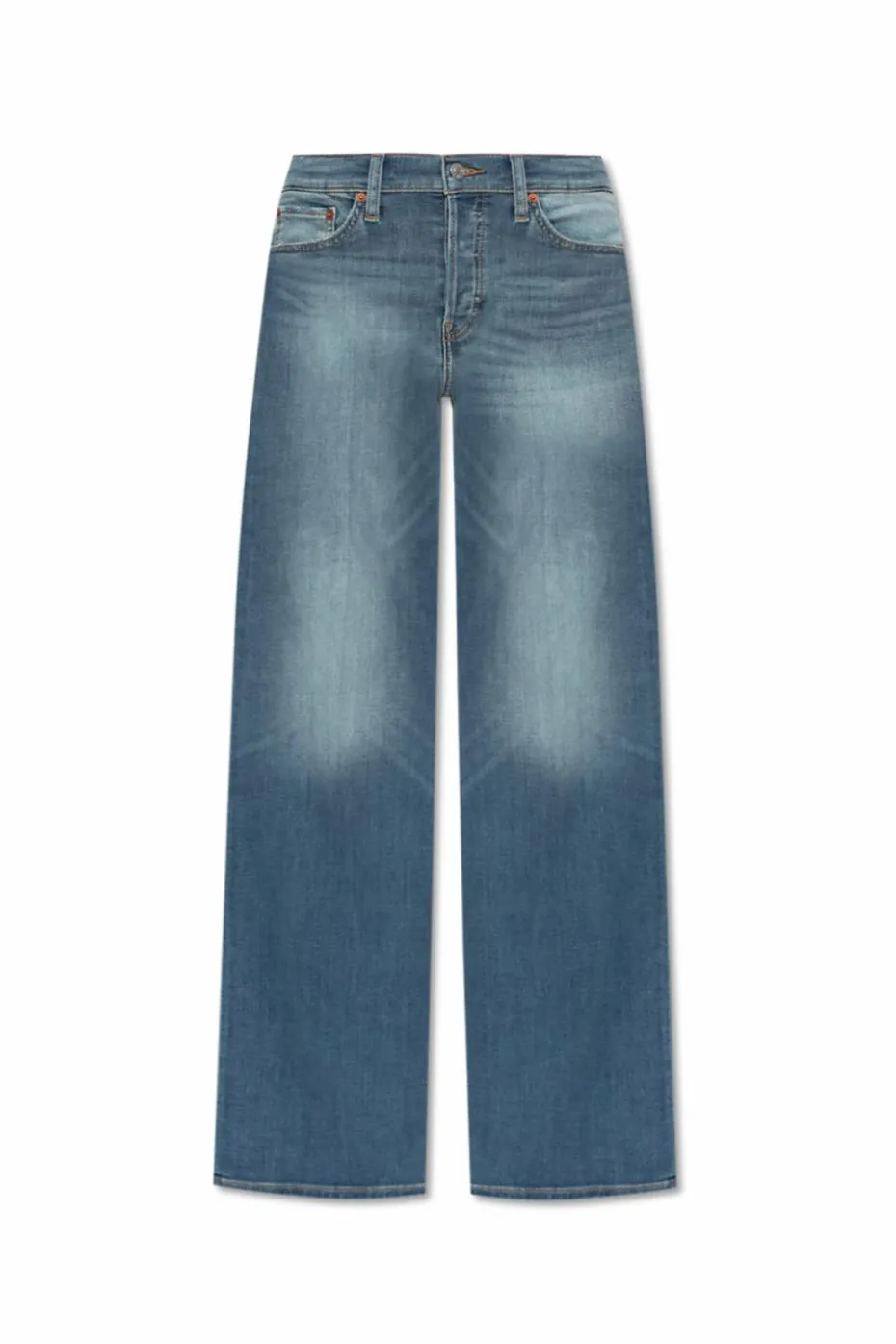 RE/DONE BLUE Wide-leg jeans