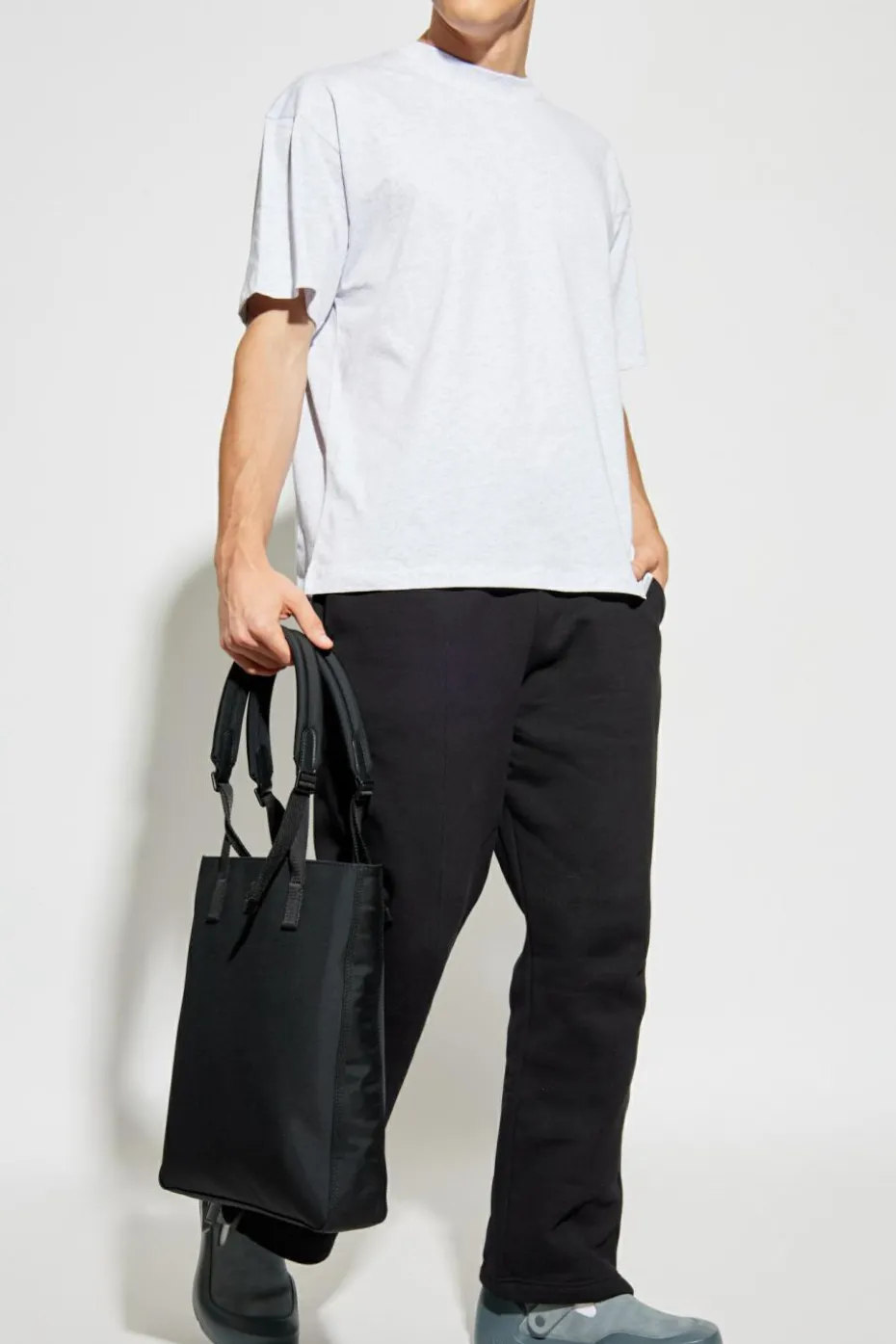 Represent GREY Oversize "Initial" T-shirt