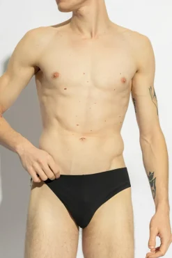 Rick Owens BLACK Briefs with appliqué