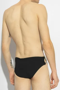 Rick Owens BLACK Briefs with appliqué
