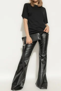 Rick Owens BLACK Cotton t-shirt with a crew neck