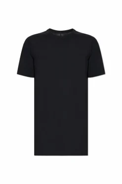 Rick Owens BLACK Cotton T-shirt with a crew neck