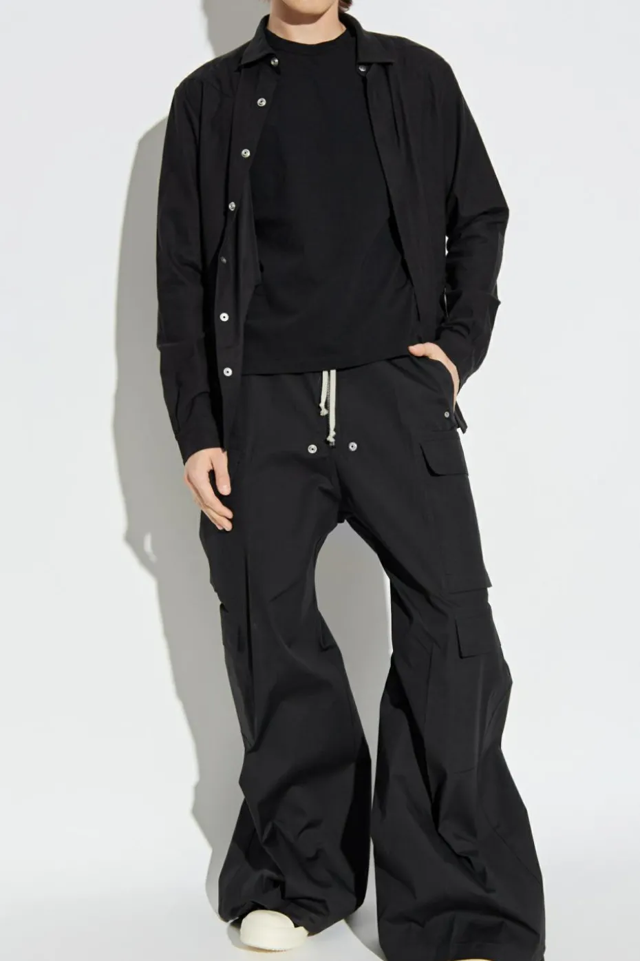 Rick Owens BLACK Cotton T-shirt with round neckline