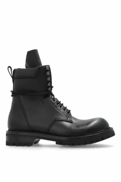Rick Owens BLACK Leather shoes Army Low