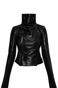 Rick Owens BLACK Leather jacket `Classic`
