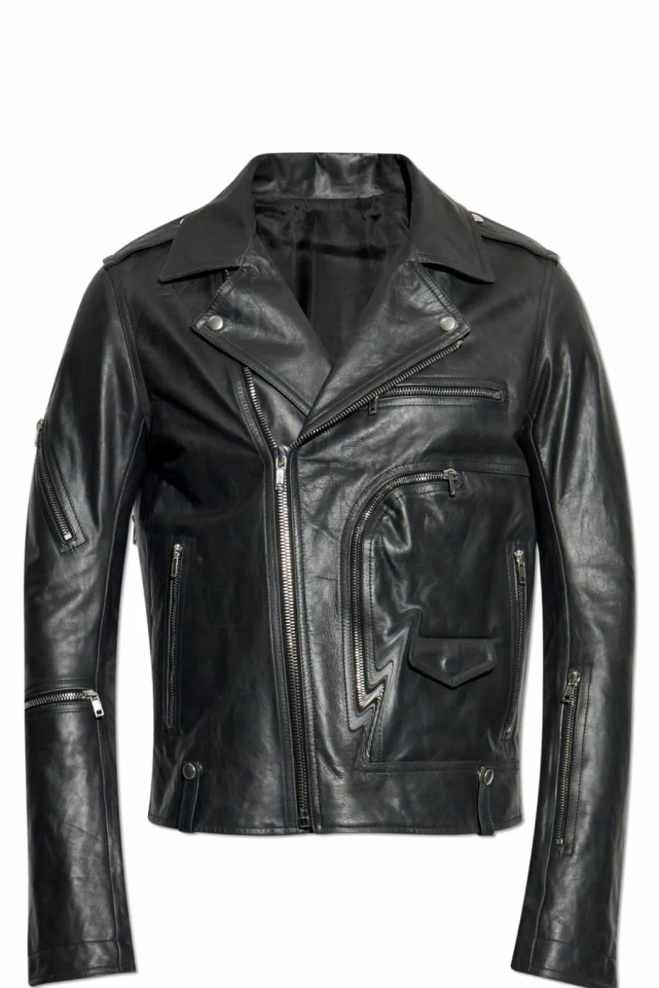 Rick Owens BLACK Leather jacket Bauhaus Stooges