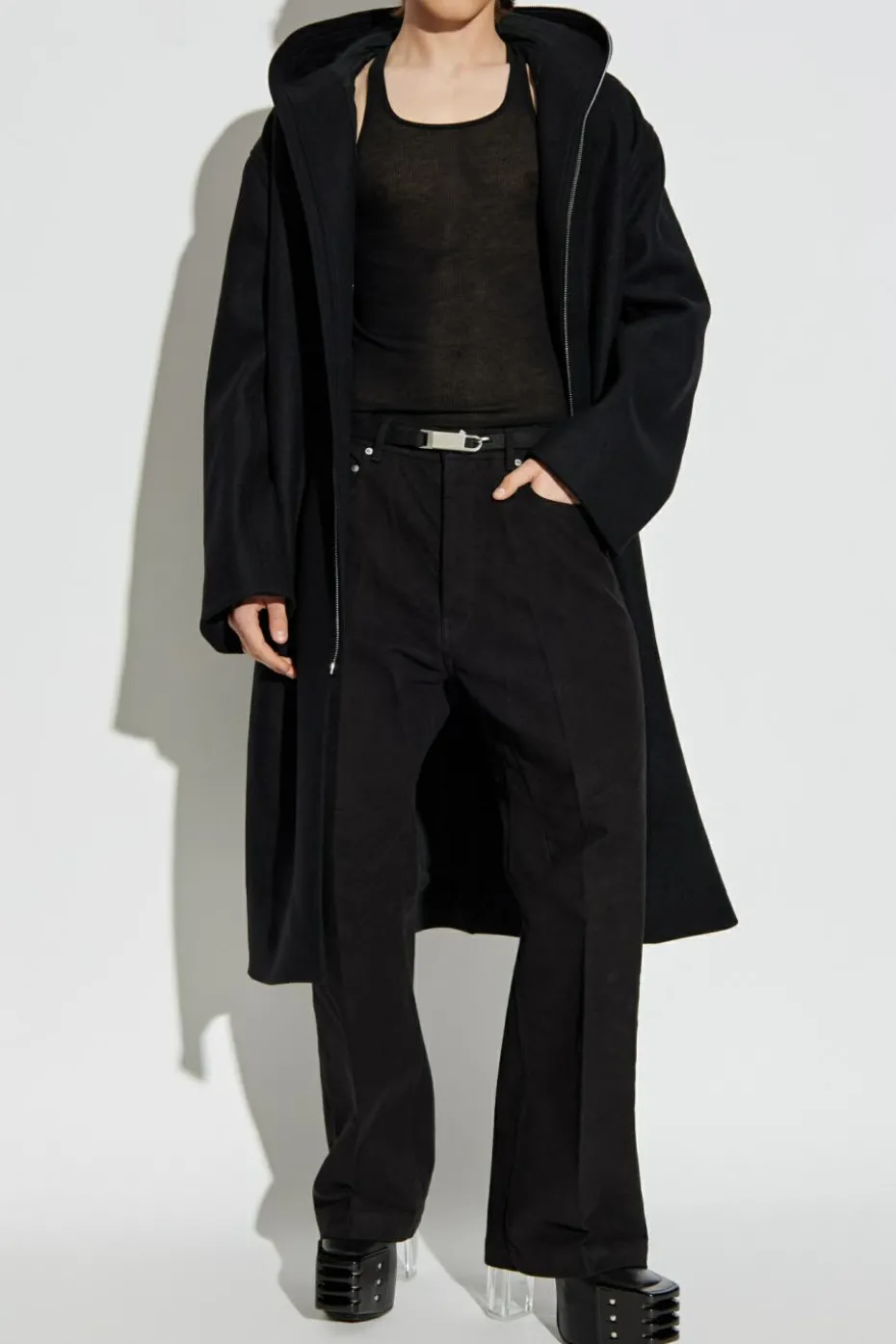 Rick Owens BLACK Ribbed sleeveless top