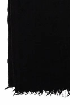 Rick Owens BLACK Scarf with fringes
