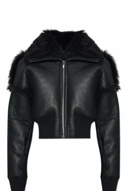 Rick Owens BLACK Shearling coat