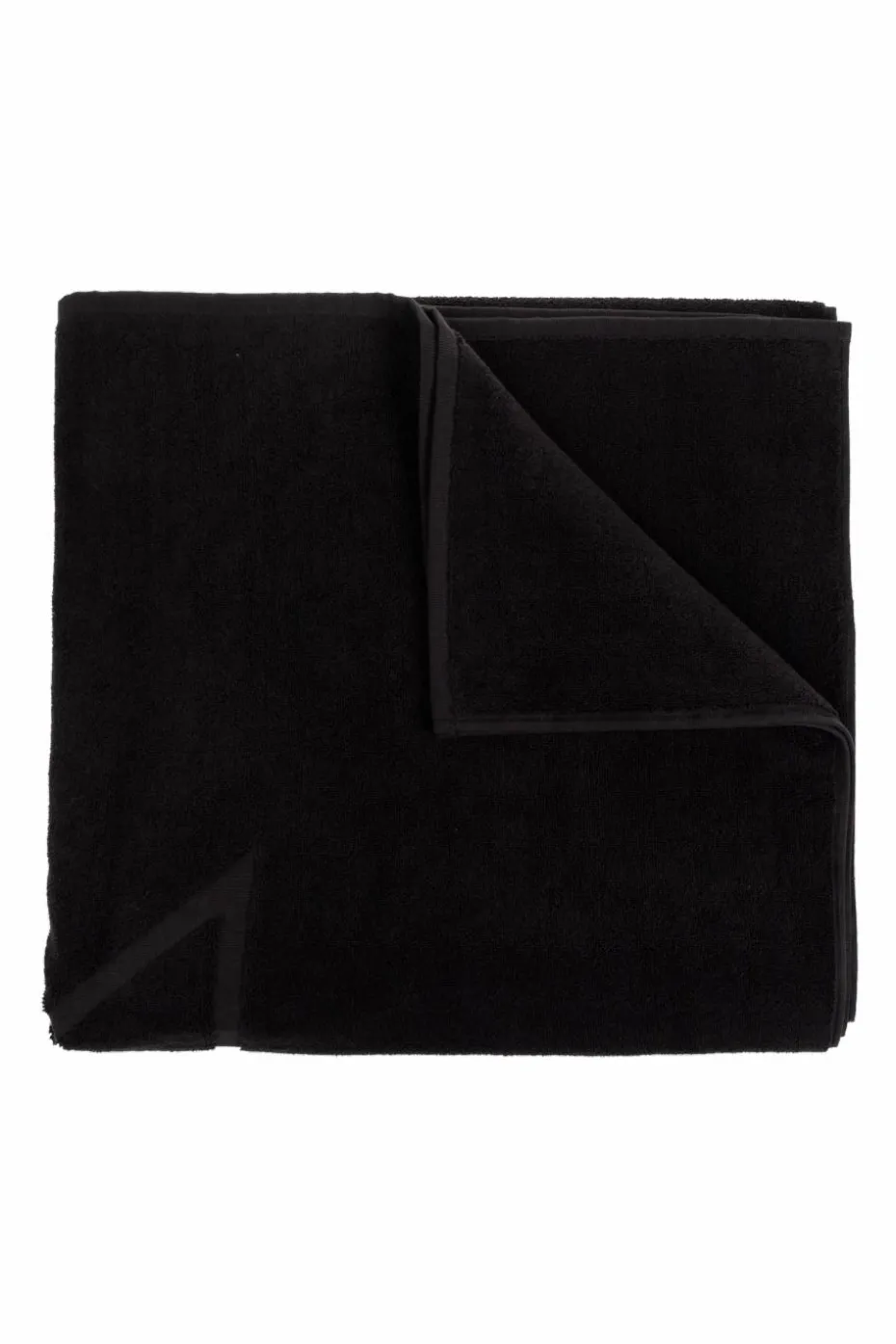 Rick Owens BLACK Towel with logo