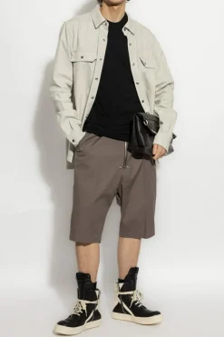 Rick Owens BLACK T-shirt Double SS