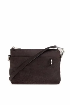 Rick Owens BROWN Leather bag `Small Adri`