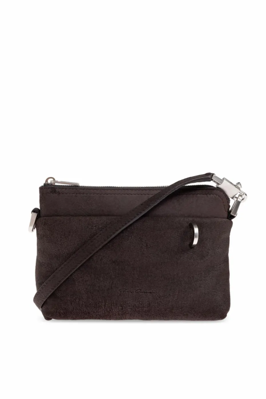 Rick Owens BROWN Leather bag `Small Adri`
