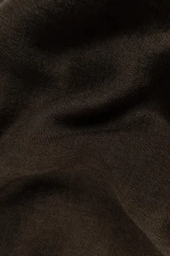 Rick Owens BROWN Scarf with fringes