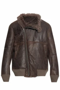 Rick Owens BROWN Sheepskin coat "Hollywood"