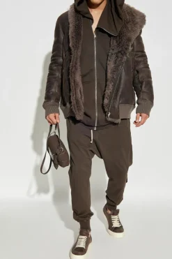 Rick Owens BROWN Sheepskin coat "Hollywood"
