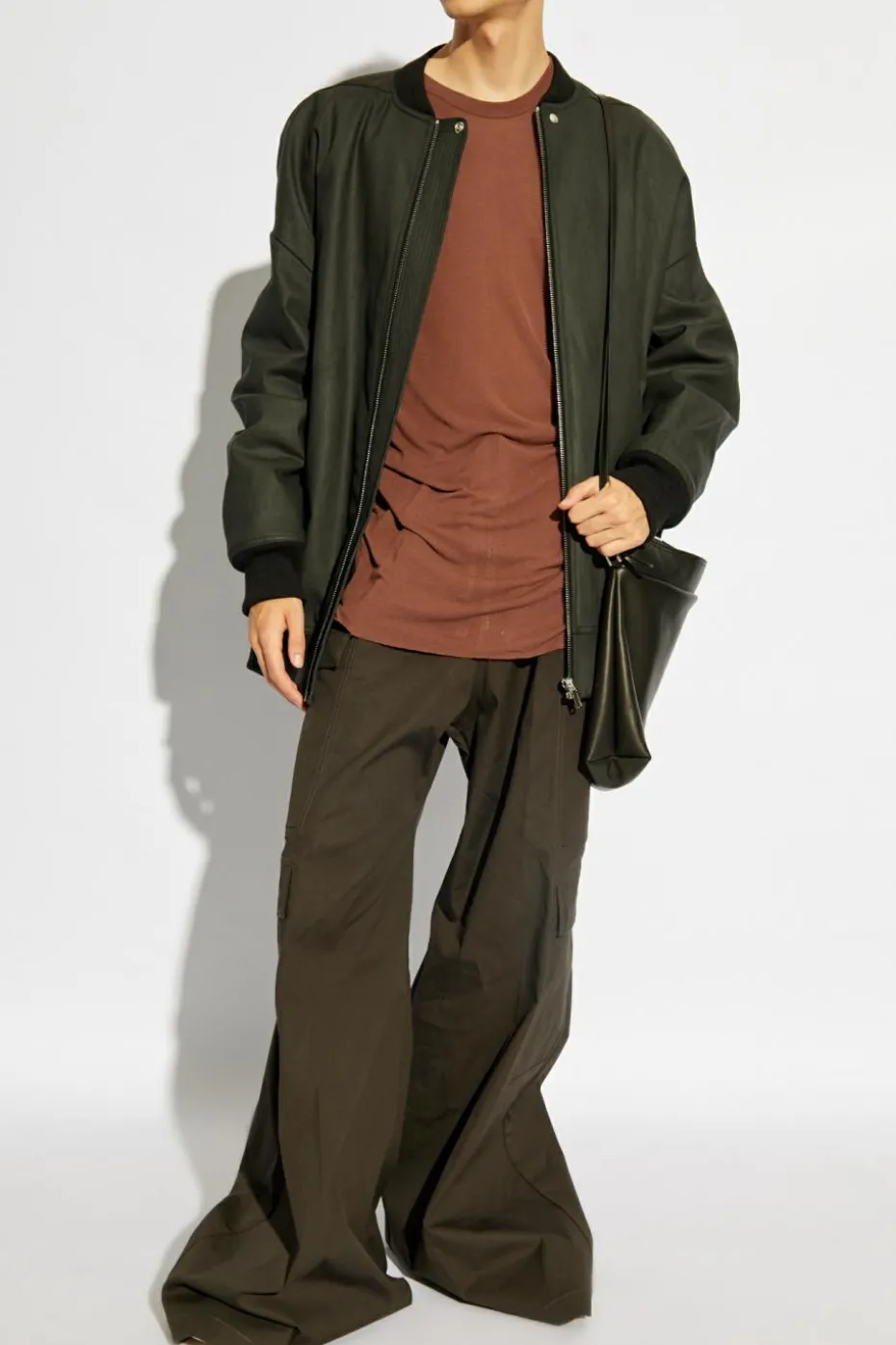 Rick Owens BROWN T-shirt Basic