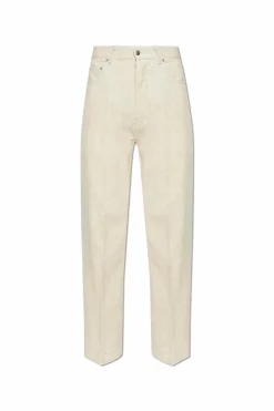 Rick Owens cream Corduroy pants