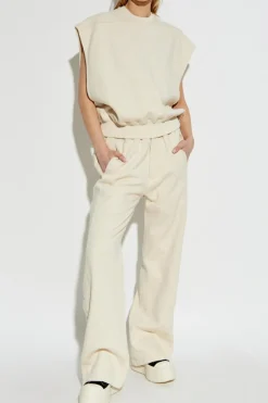 Rick Owens DRKSHDW cream Sweatpants