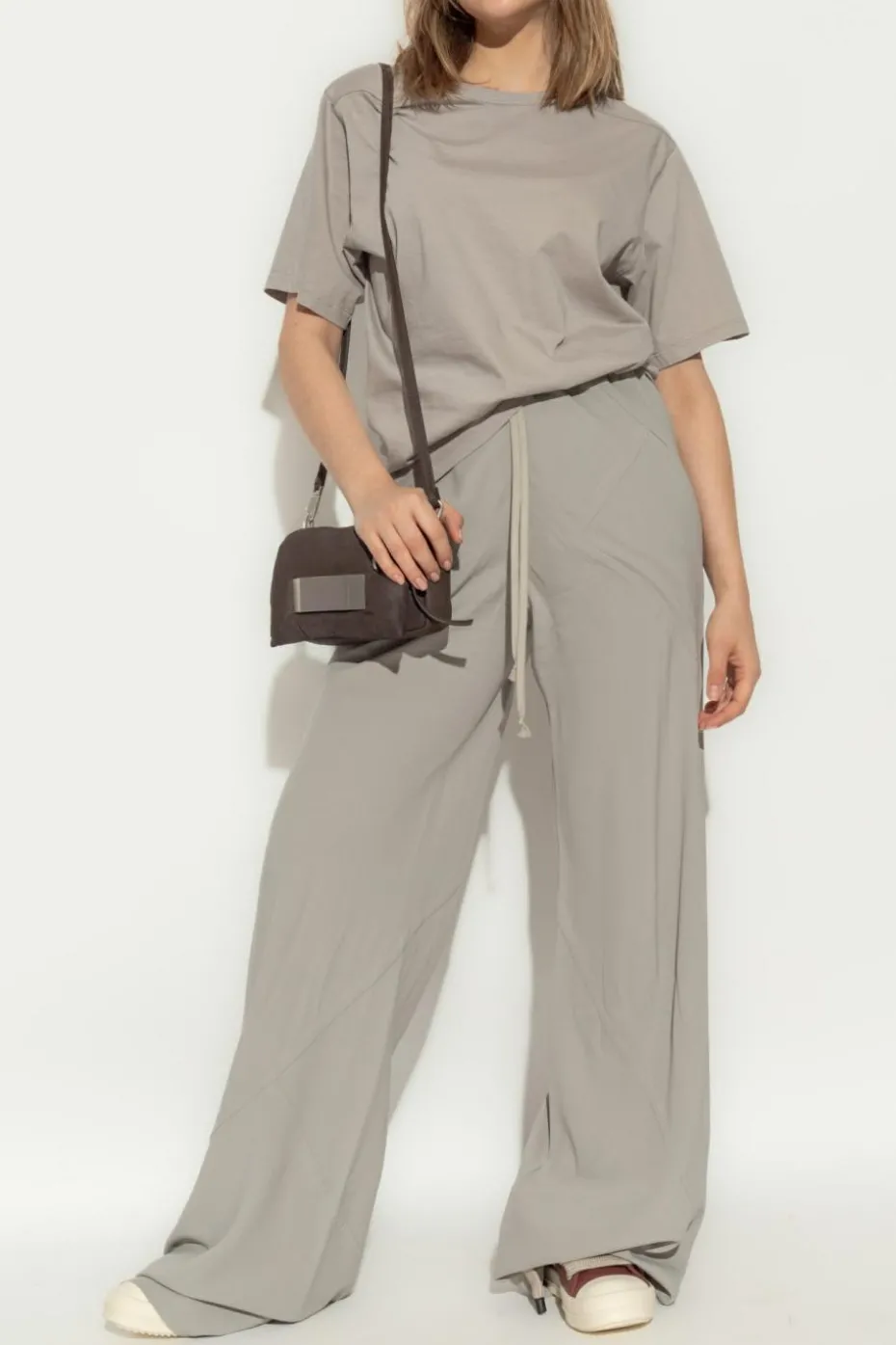 Rick Owens GREY Crew-neck T-shirt