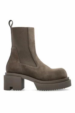 Rick Owens GREY Heeled ankle boots "Beatle"