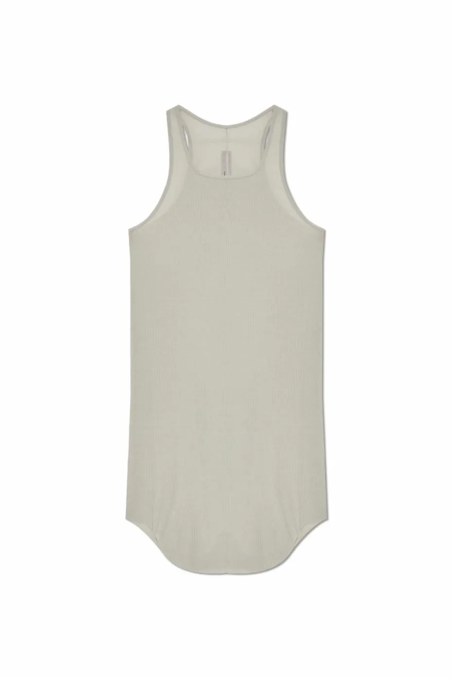 Rick Owens GREY Ribbed sleeveless top