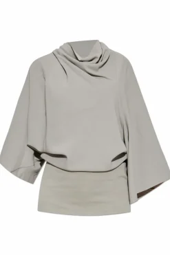 Rick Owens GREY Top with a decorative neckline