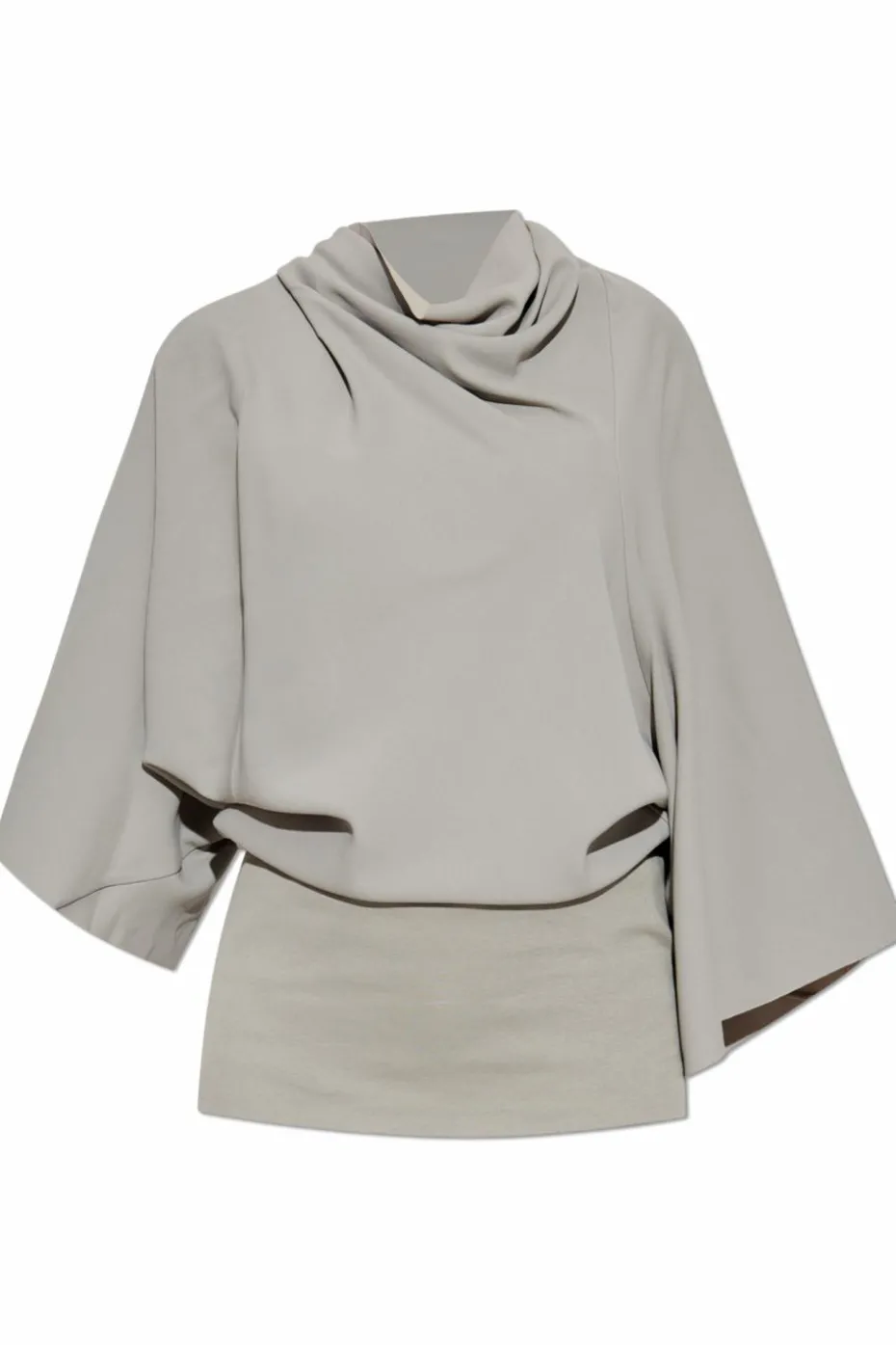 Rick Owens GREY Top with a decorative neckline