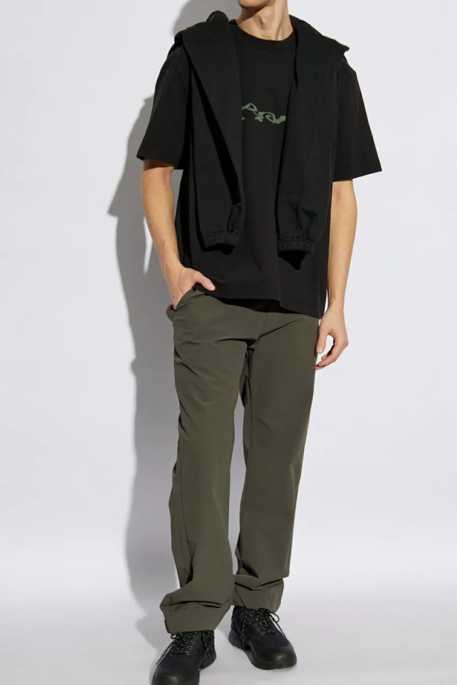 ROA GREEN Pants with logo