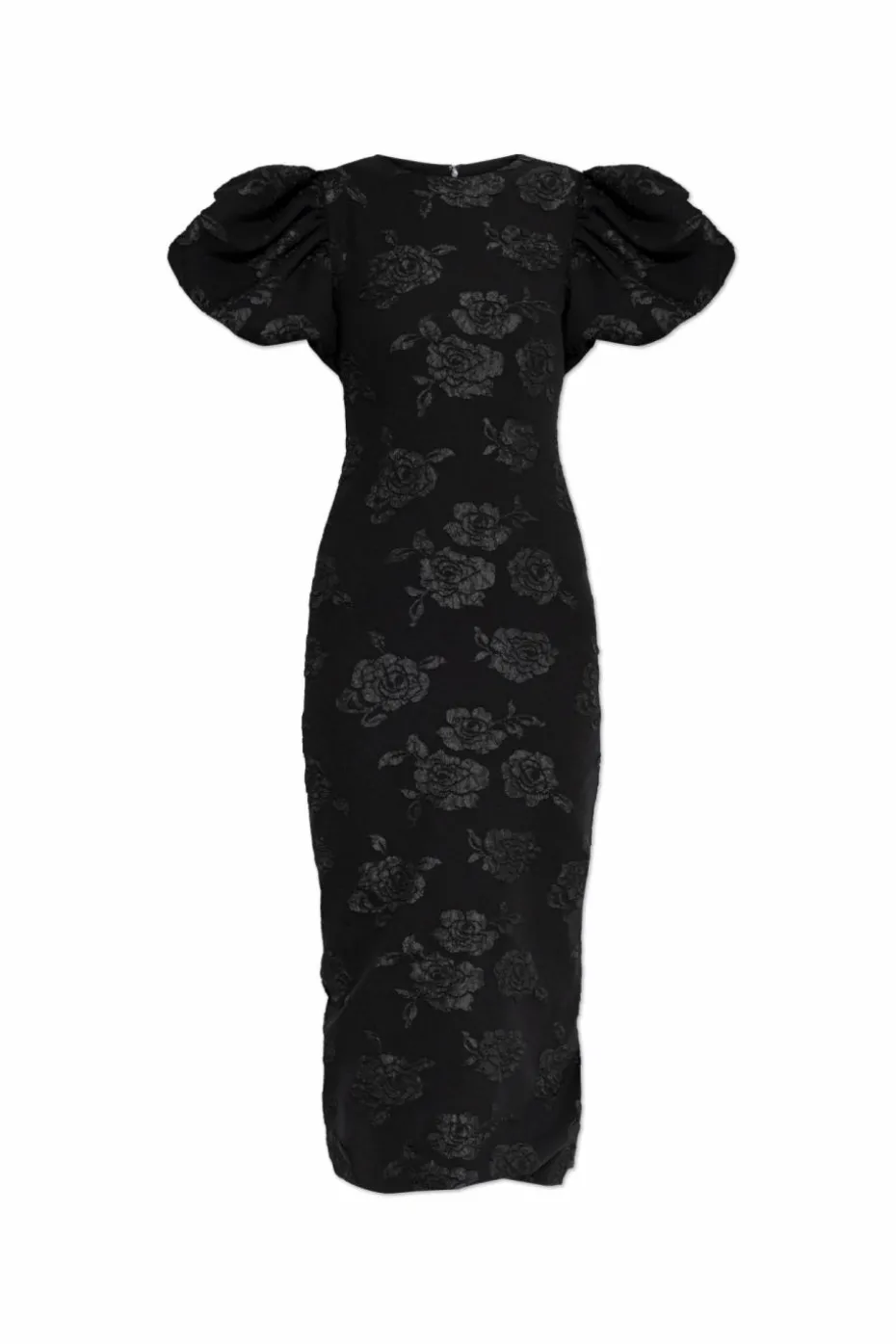ROTATE BLACK Dress with floral pattern