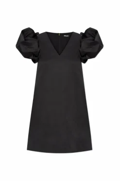 ROTATE BLACK Dress with Puff Sleeves