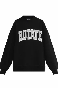 ROTATE BLACK Sweatshirt with logo
