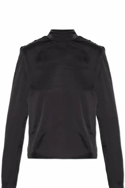 ROTATE BLACK Top with tie