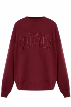 ROTATE BURGUNDY Sweatshirt with logo