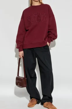 ROTATE BURGUNDY Sweatshirt with logo