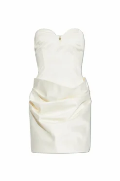 ROTATE cream Short dress