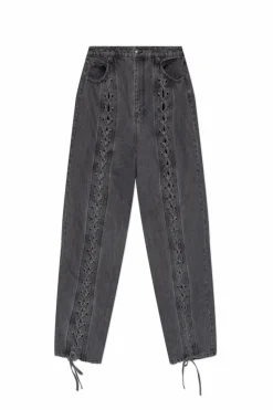 ROTATE GREY Jeans with tie