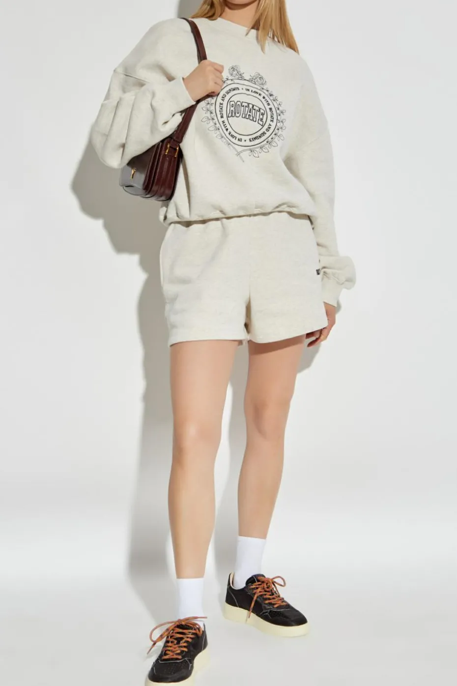 ROTATE GREY Sweatshirt with logo