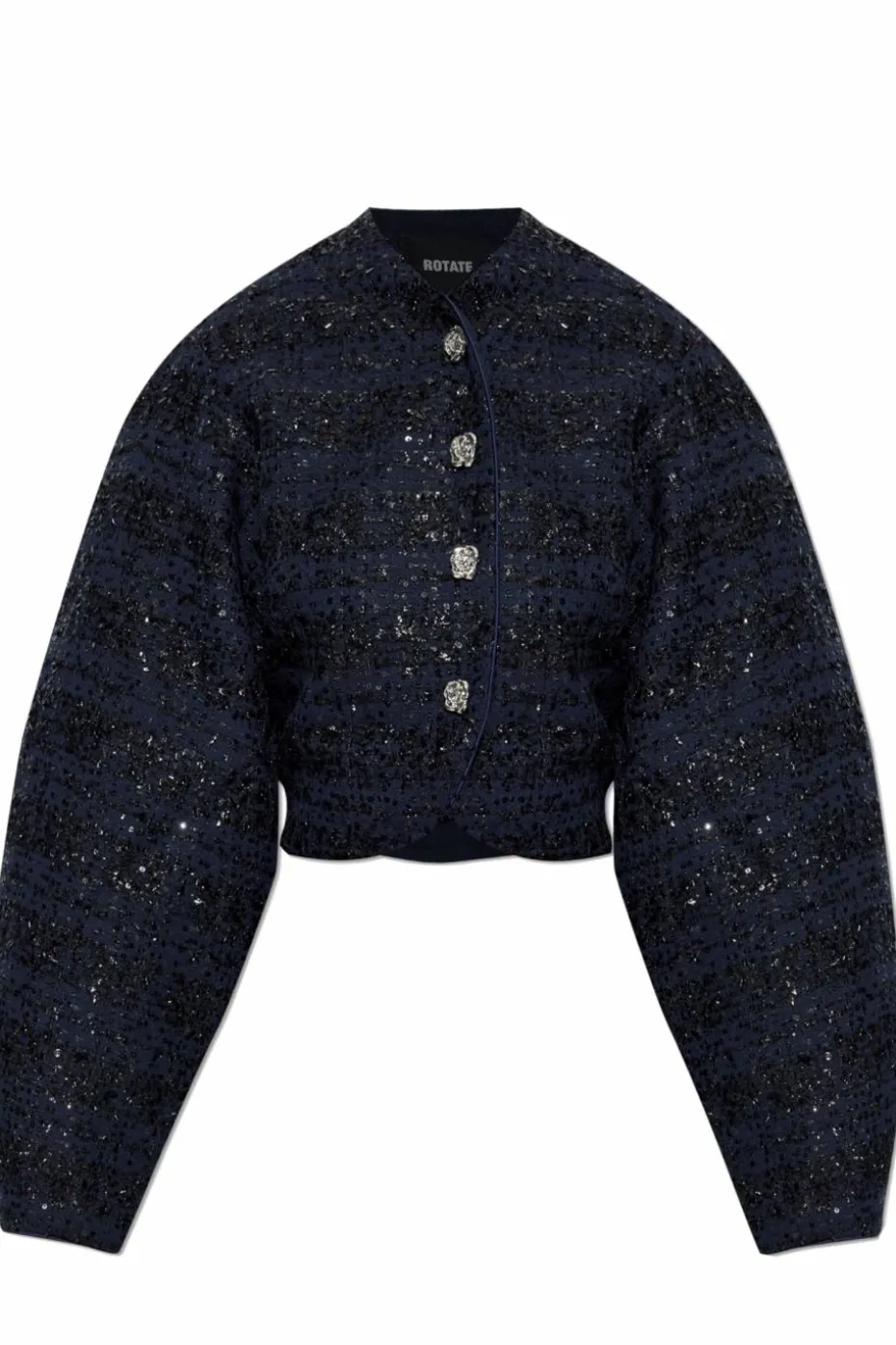 ROTATE NAVY BLUE Jacket with sequin trim