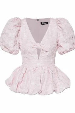 ROTATE PINK Top with floral motif