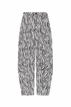 ROTATE WHITE Animal print pants