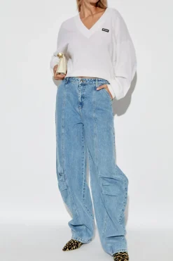 ROTATE WHITE Logo sweater