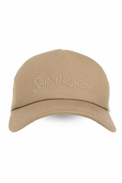 Saint Laurent beige Baseball cap with logo