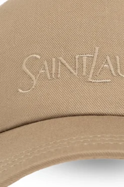 Saint Laurent beige Baseball cap with logo