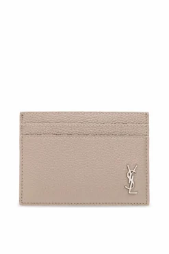 Saint Laurent beige Card case with logo
